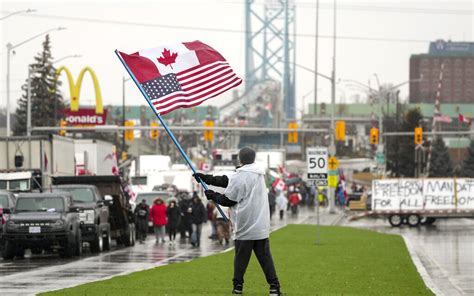 Canada border blockade clearing peacefully as police move in | The ...