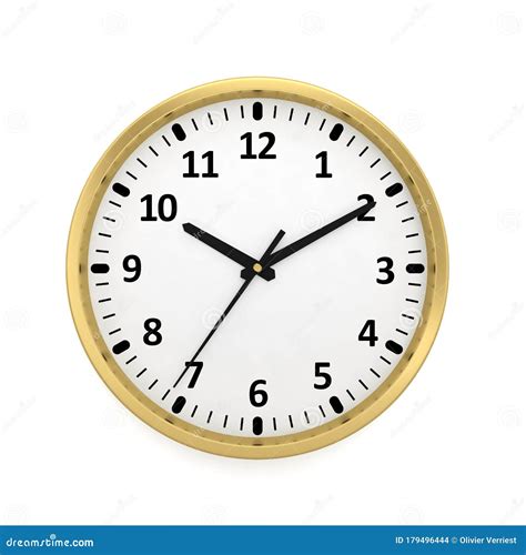 Wall Clock O`clock Time Hours Minutes Seconds Stock Illustration - Illustration of interval ...