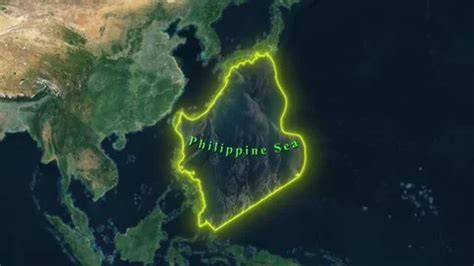 Philippine Sea Map | Stock Video | Pond5