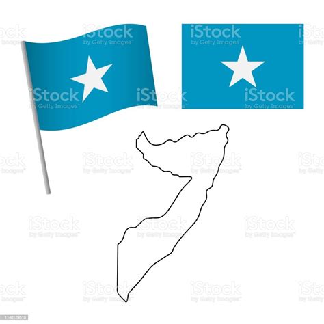 Somalia Flag And Map Stock Illustration - Download Image Now - Country - Geographic Area, Flag ...