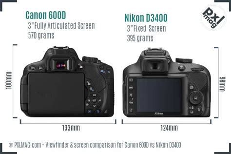 Canon 600D vs Nikon D3400 In Depth Comparison - PXLMAG.com