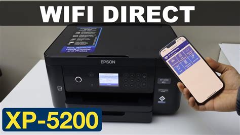 Epson XP-5200 WiFi Direct Setup. - YouTube