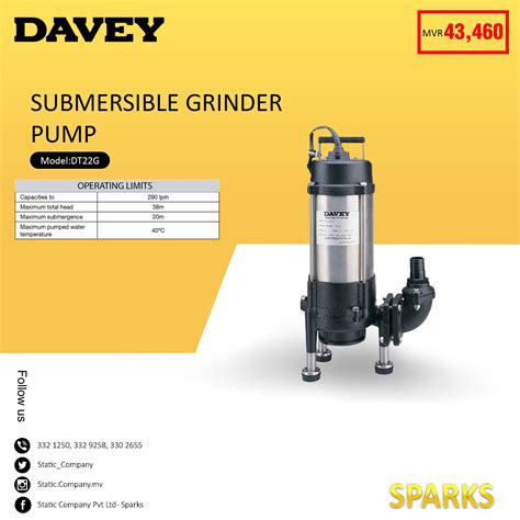 SUBMERSIBLE SEWAGE PUMPS Model Numbers Davey Pumps, 49% OFF