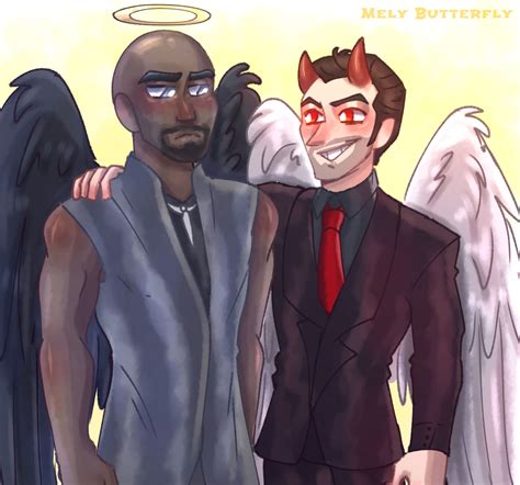 Amenadiel and Lucifer by MelyButterfly on DeviantArt