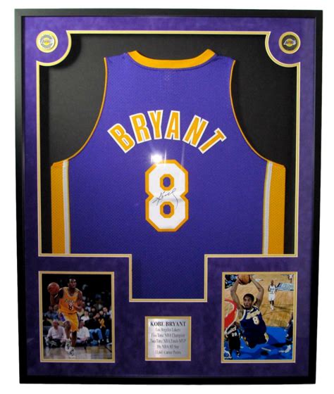 Kobe Bryant Signed 34.5x42.5 Custom Framed Jersey (PSA LOA) | Pristine ...