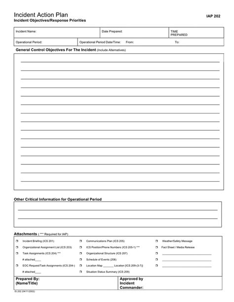 Incident Action Plan - 10+ Examples, Format, PDF