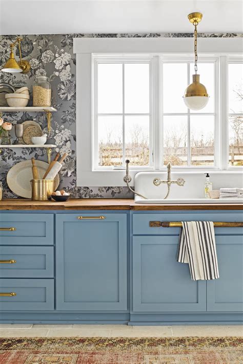 Navy Blue Kitchen Cabinets With Grey Walls | www.resnooze.com