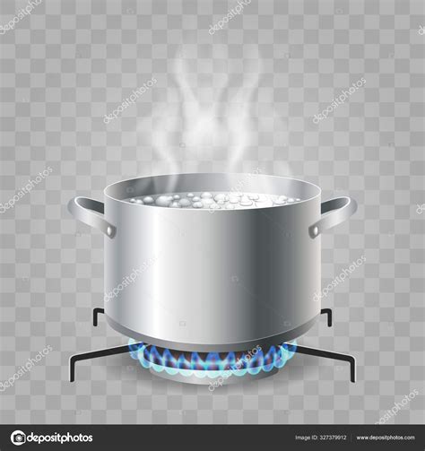 Cooking boiling water Stock Vector by ©vectortatu 327379912