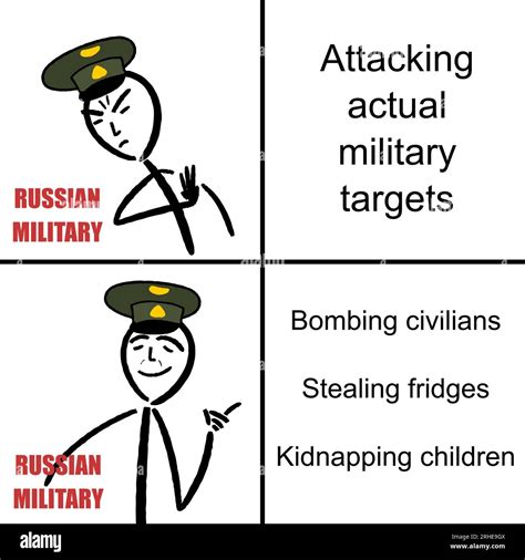 Russian invasion of Ukraine - bombing civilian targets and other war crimes. Funny meme for ...