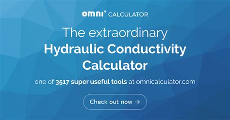 Hydraulic Conductivity Calculator