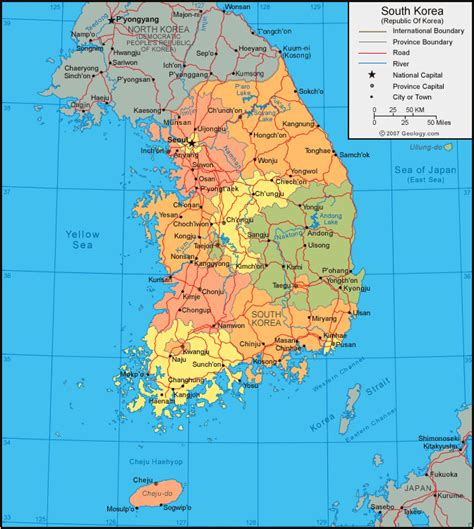 South Korea Map