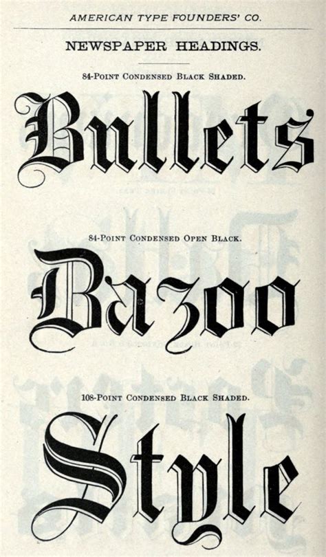 Like old-fashioned fonts: See dozens of vintage typefaces - Click Americana