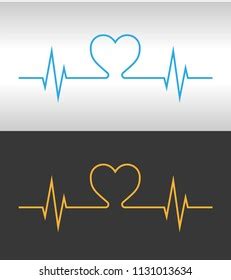 Heartbeat Design Logo Stock Vector (Royalty Free) 1131013634 | Shutterstock