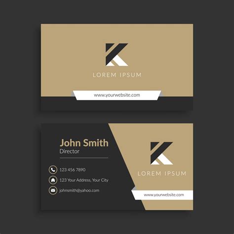 Professional Elegant Business Card Template 2310163 Vector Art at Vecteezy