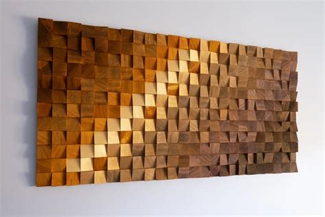 Examples of wooden wall art for any contemporary home