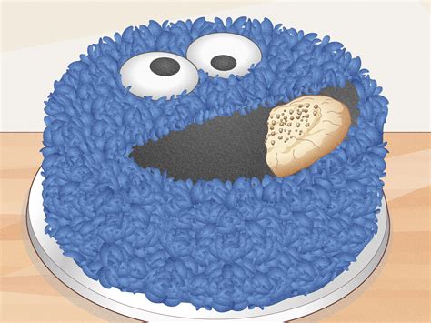 How to Make a Cookie Monster Cake (with Pictures) - wikiHow