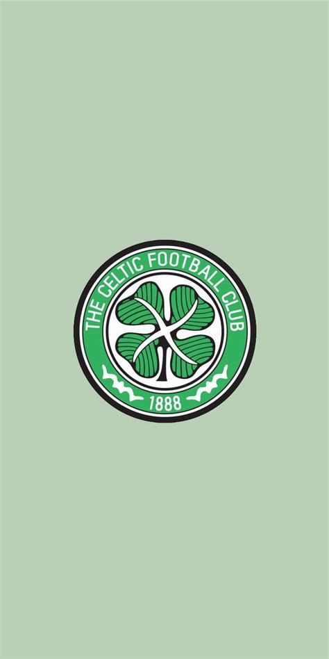 the celtic football club logo on a green background