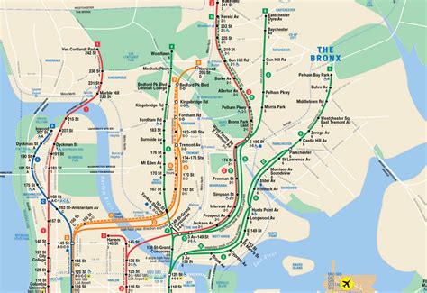 Mta Subway Map Bronx | Time Zones Map