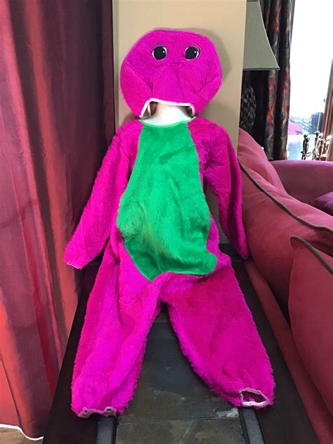 BARNEY THE DINOSAUR Halloween Costume Child Kids Size 4-6 by Disguise ...