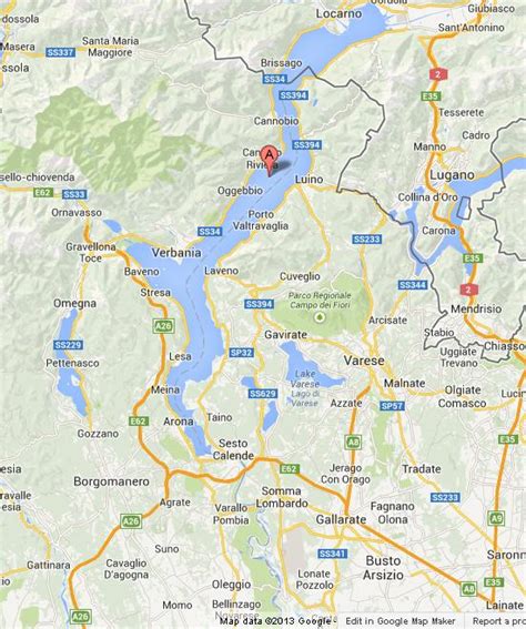 Map of Lake Maggiore