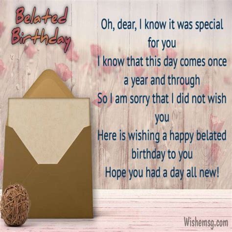 200+ Best Belated Birthday Poems and Greetings - Wishemsg.Com