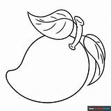 Mango Coloring Page  Easy Drawing Guides sketch template