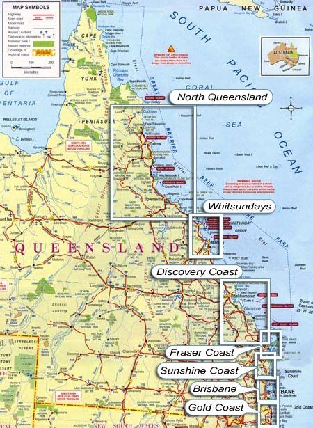 Central Queensland Map