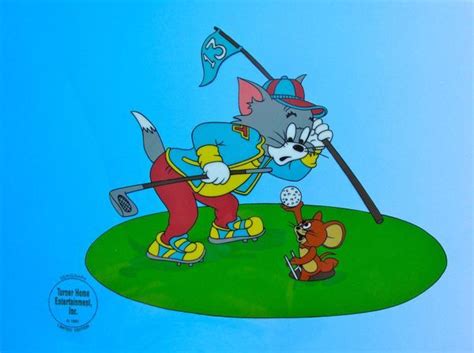 TOM AND JERRY HOLE IN ONE GOLF ANIMATION ART SERICEL