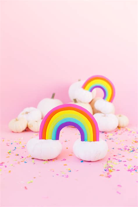 DIY Rainbow Pumpkins - Studio DIY