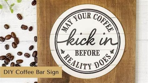 DIY Coffee Bar Sign - Rustic Orchard Home