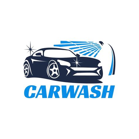 Blue Car Wash Auto Detailing Logo 10486954 Vector Art at Vecteezy