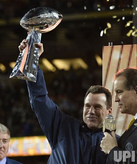 Photo: Denver Broncos Head Coach Gary Kubiak holds the Lombardi Trophy - SBP20160207201 - UPI.com