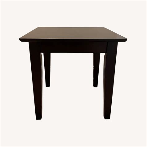 Dark Wood Side Table, Sleek and Elegant - AptDeco