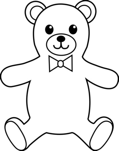 Teddy Bear Clip Art Black And White Clipart - Free to use Clip Art ...