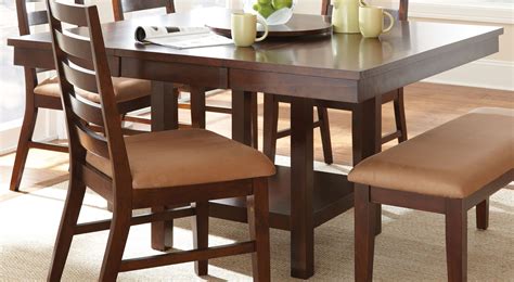 Eden Dark Cherry Extendable Square Dining Table from Steve Silver (ED400TC) | Coleman Furniture