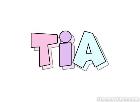 Tia Logo | Free Name Design Tool from Flaming Text