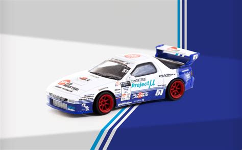 1/64 Tarmac Works Pandem Mazda RX-7 FC3S Drift - LIVECARMODEL.com