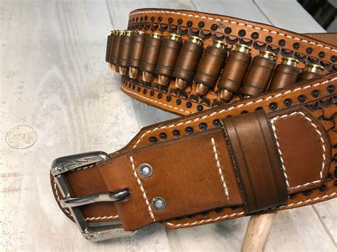 MADE IN CANADA Leather Cartridge Belt / Cowboy Western *Free Shipping ...