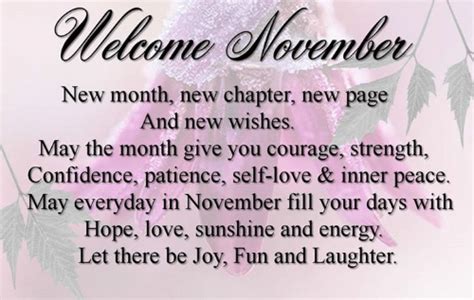 best welcome november quotes | November quotes, Welcome november, Happy new month quotes