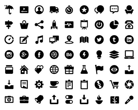 Glypho - Free Icons - 900+ Bold Vector Glyph Icons for Designers and Developers | Website icons ...