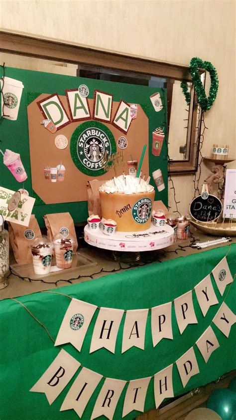 Pin by h2 s2 on Starbucks birthday party | Starbucks birthday party ...