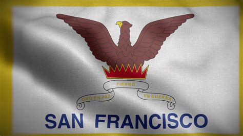 San Francisco California USA Flag Loop Background 4K 23192417 Stock ...