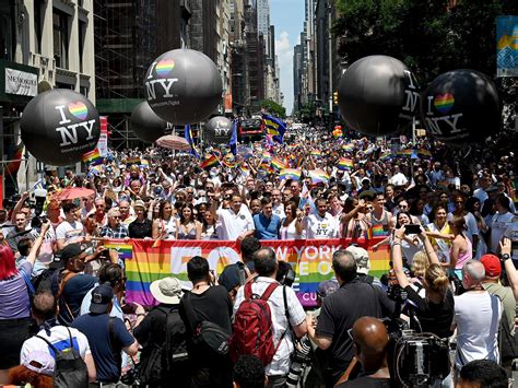 New York Pride March: Millions attend one of largest LGBT+ parades in history 50 years after ...