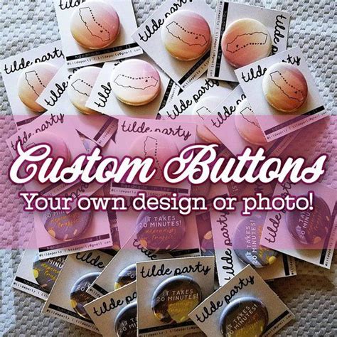 Personalized Buttons, 1.25" Round, Design Your Own Pinback Flair, Bulk ...