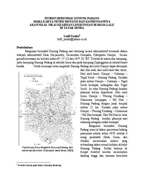 (PDF) PUNDEN BERUNDAK GUNUNG PADANG