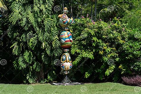 Miami Beach Botanical Garden: Sculpture "Peace in Our Time" Editorial Image - Image of tourism ...