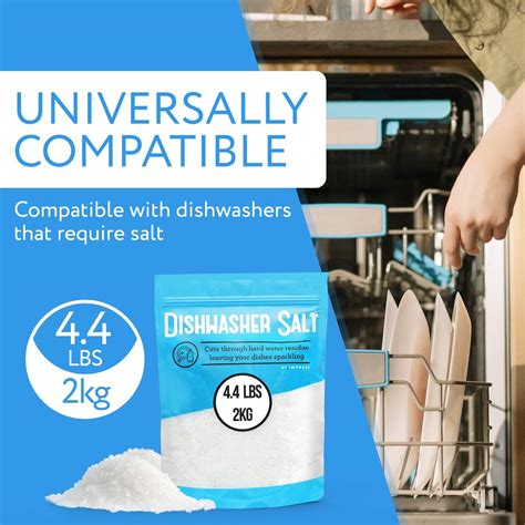 4.4 LB Dishwasher Salt/Water Softener Salt - Compatible with Bosch ...