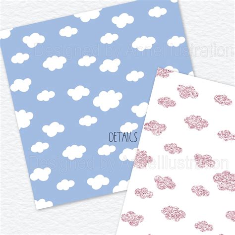 Cloud Digital Paperseamlesscloud - Etsy