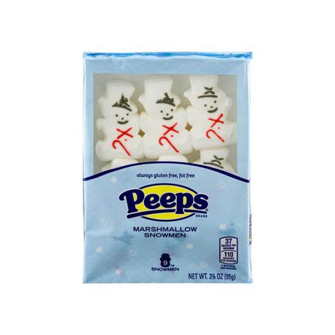 Peeps Marshmallow Snowmen Candy 6-Packs: 12-Piece Case | Candy Warehouse