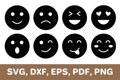 Emoji svg, emojis svg, emoji dxf, emojis dxf, Cricut, SVG